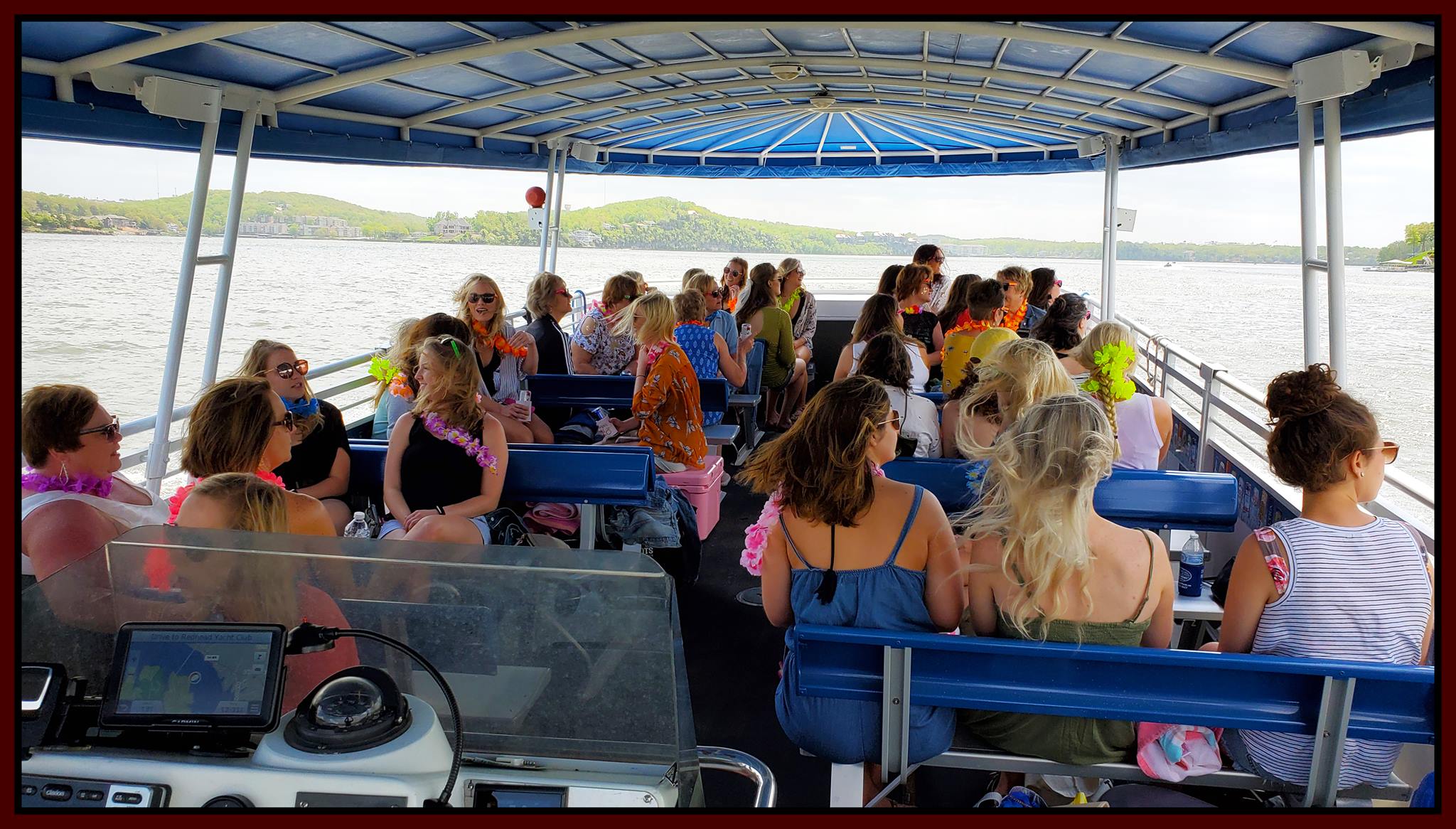 A group cruising to some of the best Lake of the Ozarks bars.